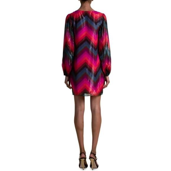 Trina Turk Hitachi Silk Blend Shift Dress Size 2 Multicolor Party Night Out - Picture 11 of 13